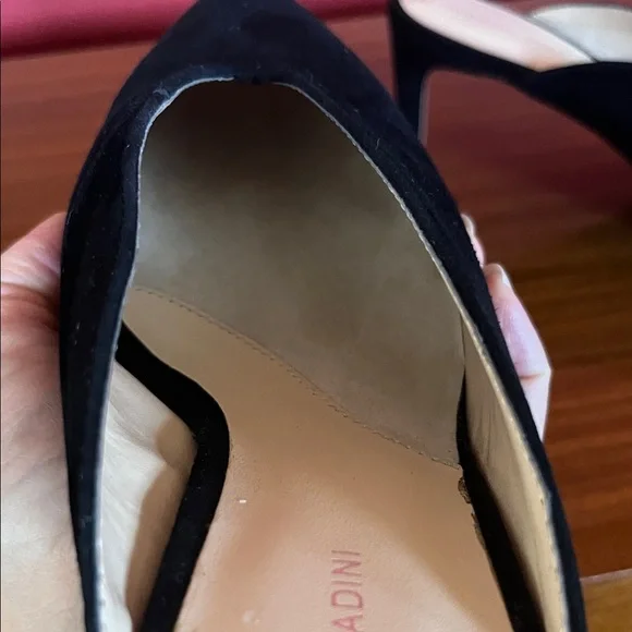 Like new Adrienne Vittadini Black Suede Mules - Picture 9 of 16